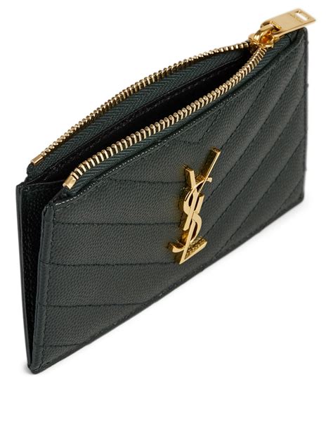 ysl card case zipper|ysl card case sale.